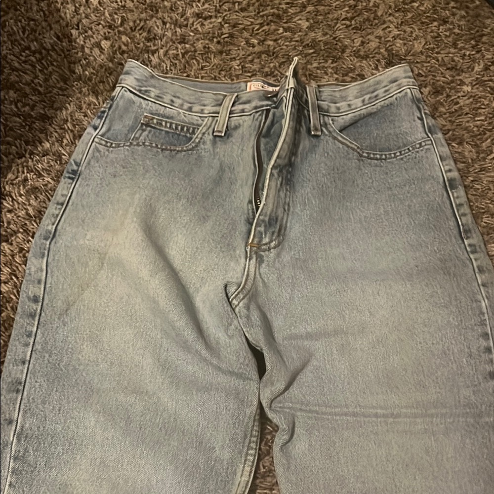 Guess Blue Skinny Jeans with Modern Faded Style
